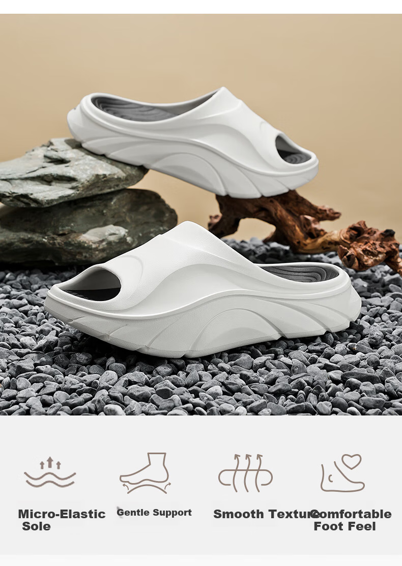 XTEP Men's Summer Sports Sandals Casual Beach Slippers A025 White Size 44-45 2