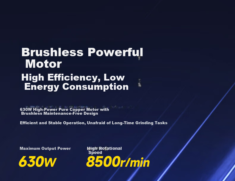 Dongcheng 20V Brushless Cordless Angle Grinder Lithium Battery Cutting Machine 630W Max Power DCSM03-100D 1