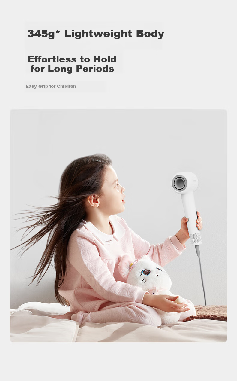 Dreame Shaoguang G20 Home Hair Dryer Constant Temperature Quick Drying Negative Ion High-Speed Hair Care Bladeless Hair Dryer Ivory White AHD12B Gift 6