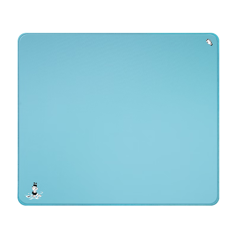 Zhenhuo FPS Gaming Mouse Pad Solid Color Large Competitive Gaming Mat Blue 490x420mm Ultra-Low Edge Locking Rubber Base (L)