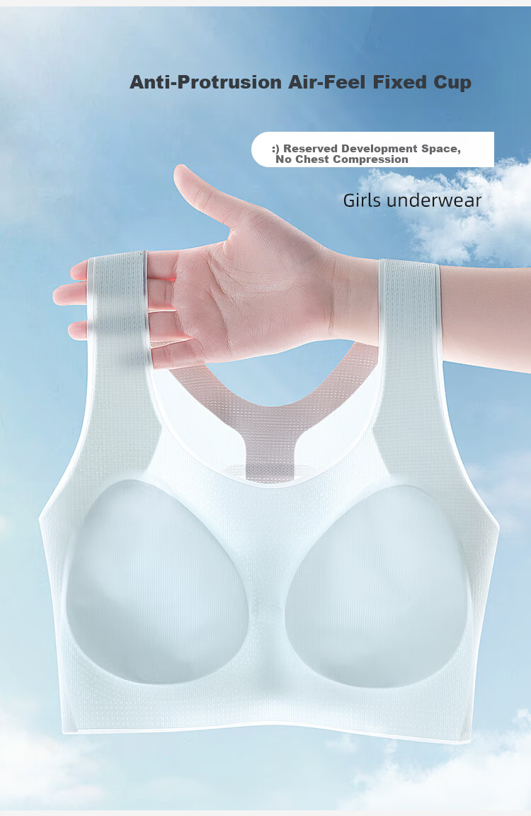 Xueqiman Junior High and High School Girls Bra for Adolescent Girls Development Period Youth Children's Underwear 9