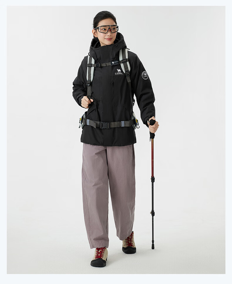 CAMEL [Yudawzhe] Outdoor Three-In Jacket, Unisex Style, Windproof, Waterproof Mountaineering Coat 38