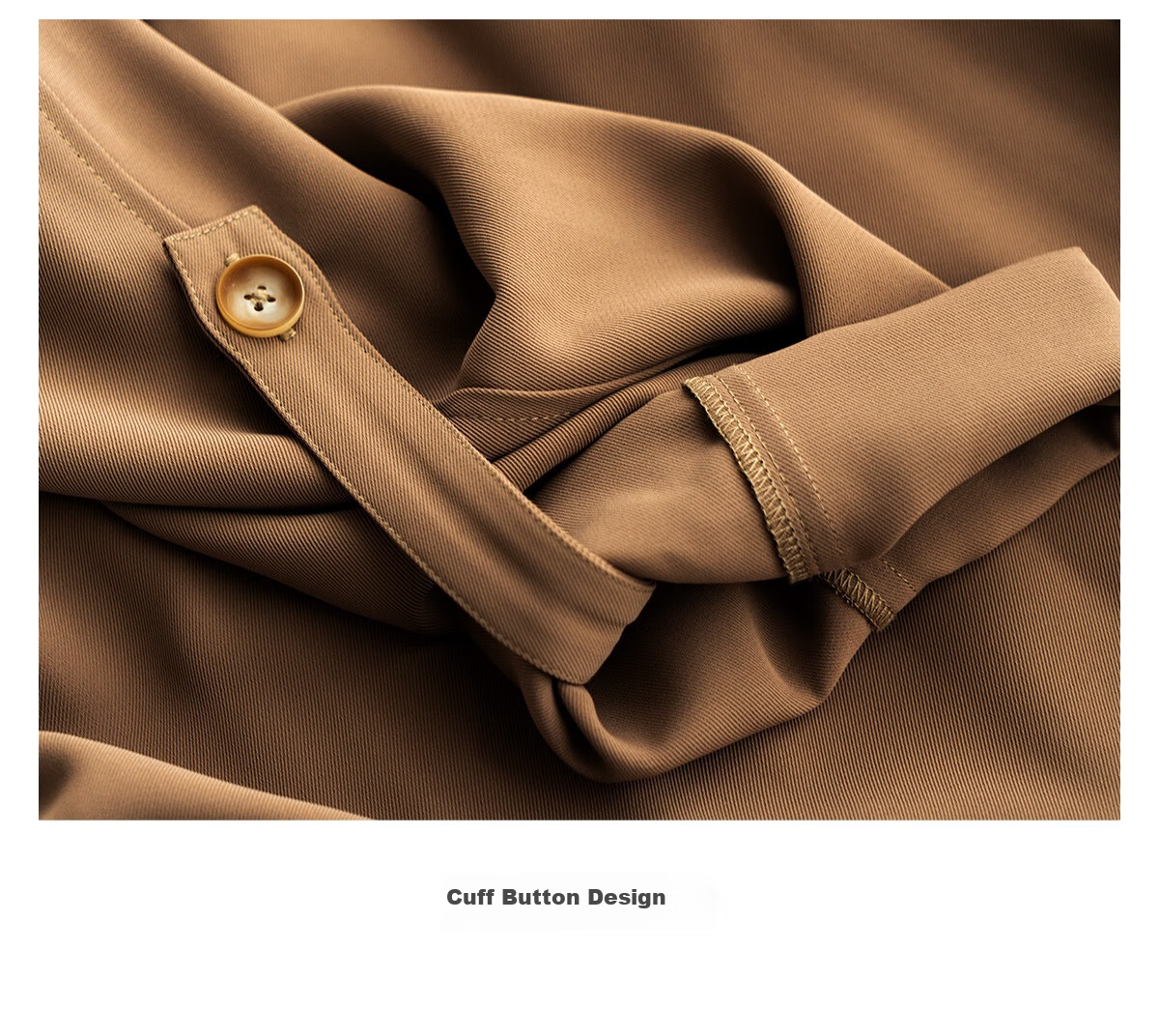 Olrain Eurielle French Style Trench Coat Autumn Women's Commuting Mid-Length Coat Coffee Color (Second Batch) S 33