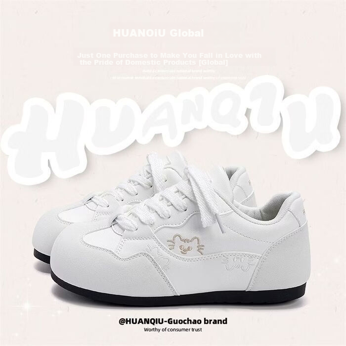 Global Cute Style German Shepherd Shoes Women's 2026 Spring New Popular Campus Casual Height Increasing Sneakers
