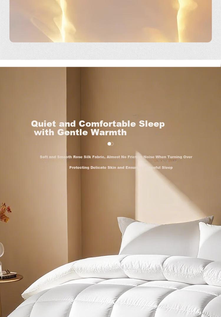 Yuan Life 95% White Goose Down Quilt Four Seasons Spring and Autumn Double Down Comforter Filled 1000g 200*230cm 9
