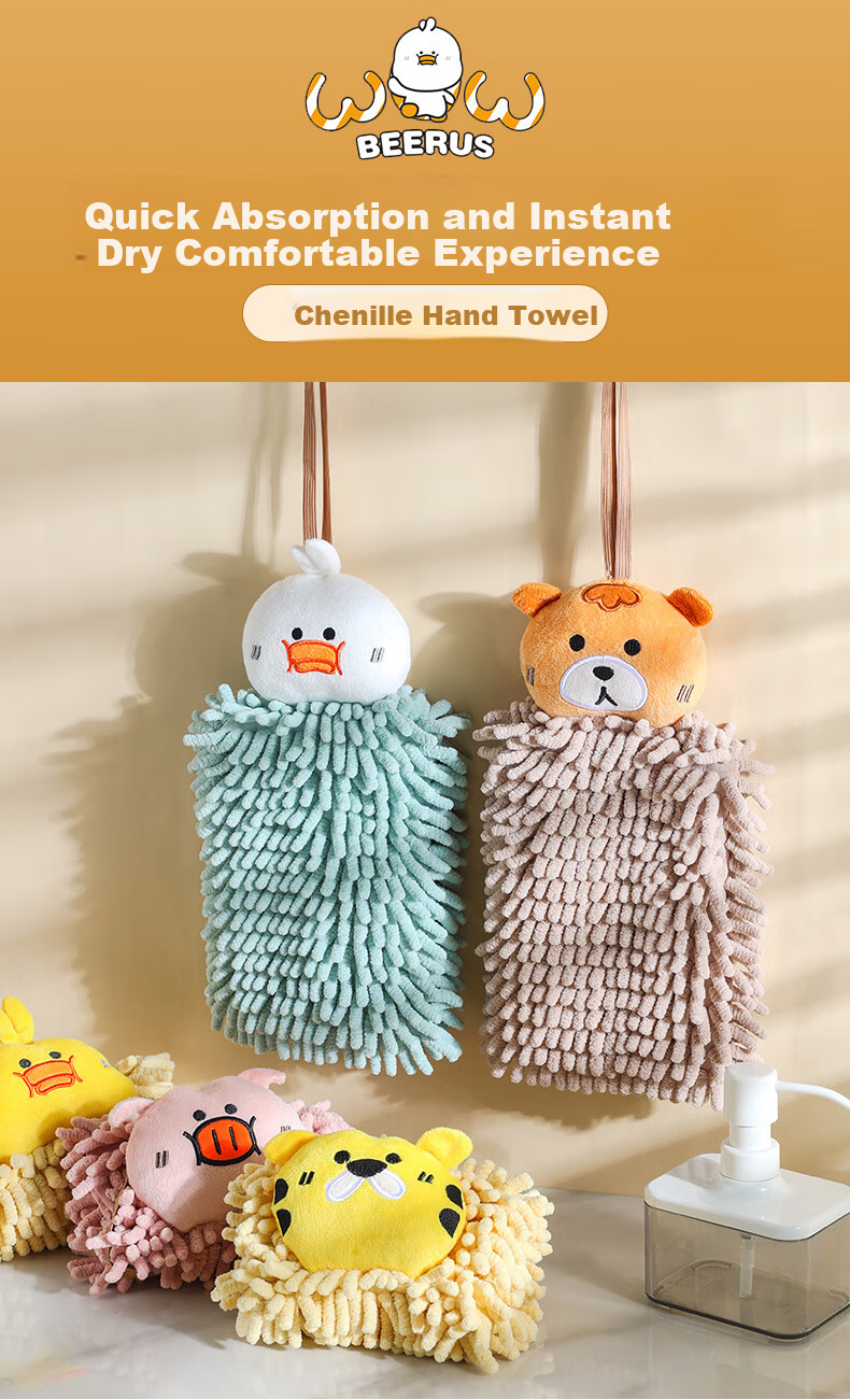 Grace Pure Cotton Towel, 34*34cm*4 Pieces, Kitchen Hand Towel, Baby Face Wipe, Sweat-Absorbing Small Towel 1