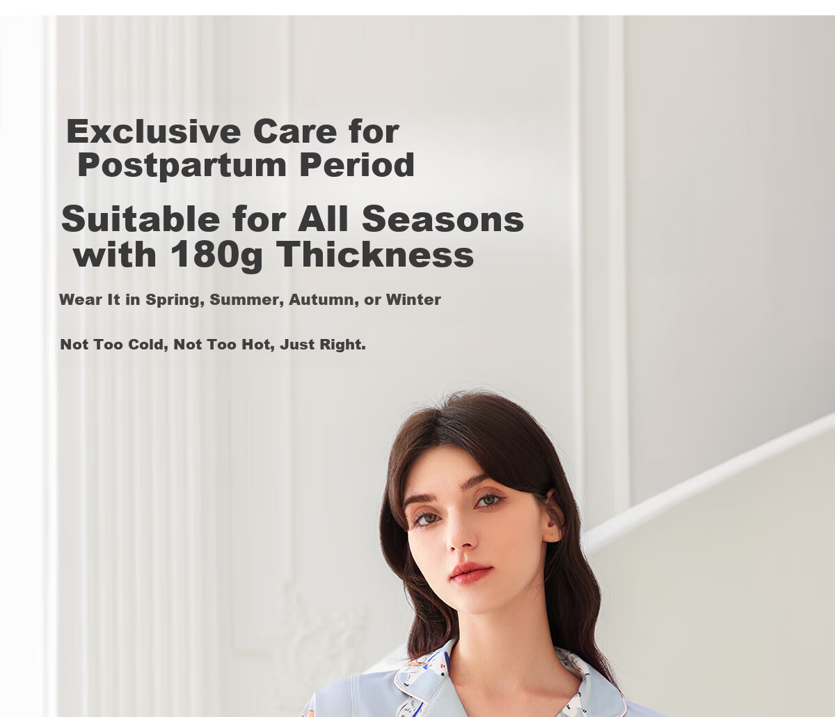 JOYNCLEON Postpartum Maternity Pajamas Women Tianshan Cotton Spring Summer Nursing Homewear XL Jyz179431 22