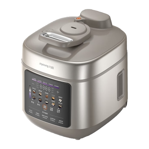 Joyoung Titanium Non-Exhaust Fluorine-Free Enamel Electric Pressure Cooker 5L Dual Pot 0 Coating 316L Stainless Steel Fully Automatic Smart Reservation Household Rice Cooker High Pressure Cooker 4-6 P