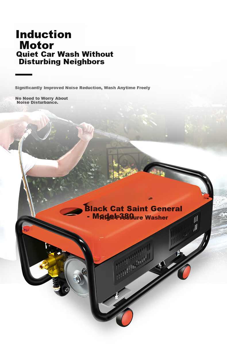 Heimaoshengjiang High-Pressure Car Washer, High-Power Household 220v Cleaning Machine, Car Washing Water Pump, High-Pressure Water Gun, Garden Cleaning 5