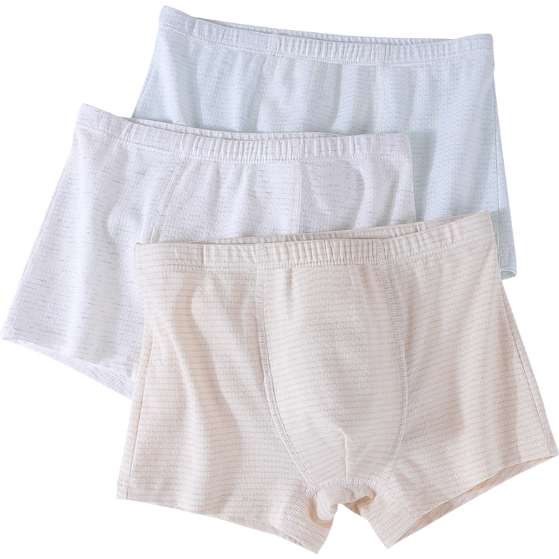 Hzasz Youth Pure Cotton Thin Antibacterial Underwear, Boys' Puberty Student Shorts for Middle And High School, Large Size Boxer Briefs