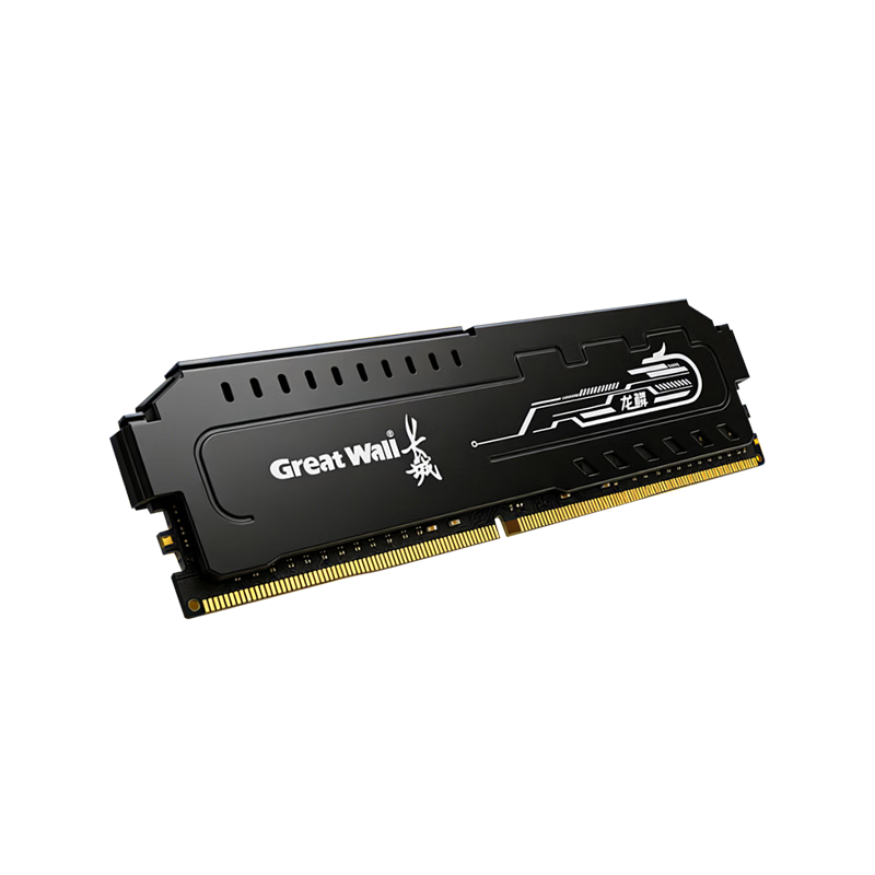 Great Wall 8GB DDR4 3200MHz Desktop Memory Module Heat Spreader Intel-Specific Dragon Scale Black Gold Series