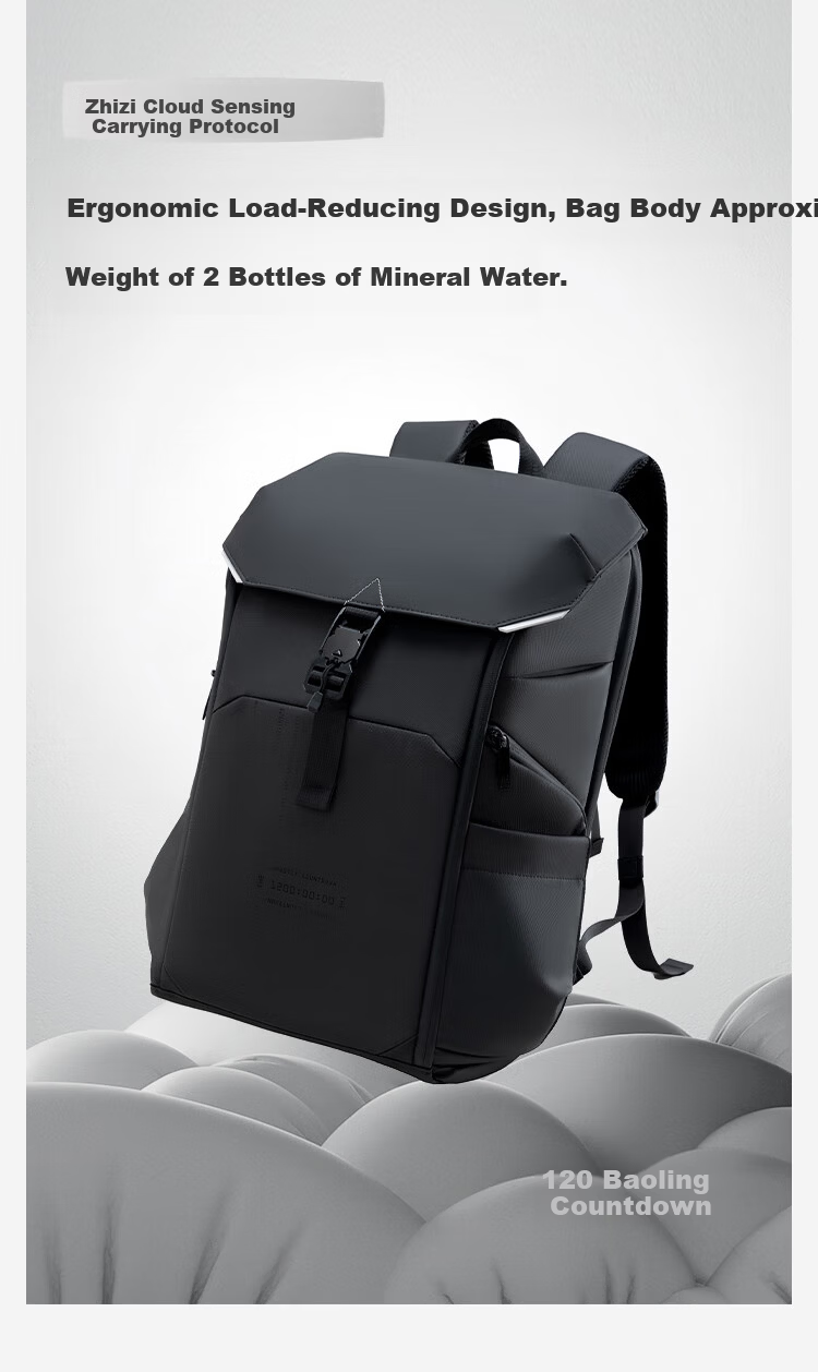 HLA Three-Body Collaboration Men's Backpack Business Travel Commuter Versatile Large Capacity Laptop Bag 11