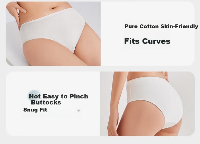 Beianshi Disposable Women's Cotton Antibacterial Maternity Postpartum Cotton Travel Portable White L Underwear 22
