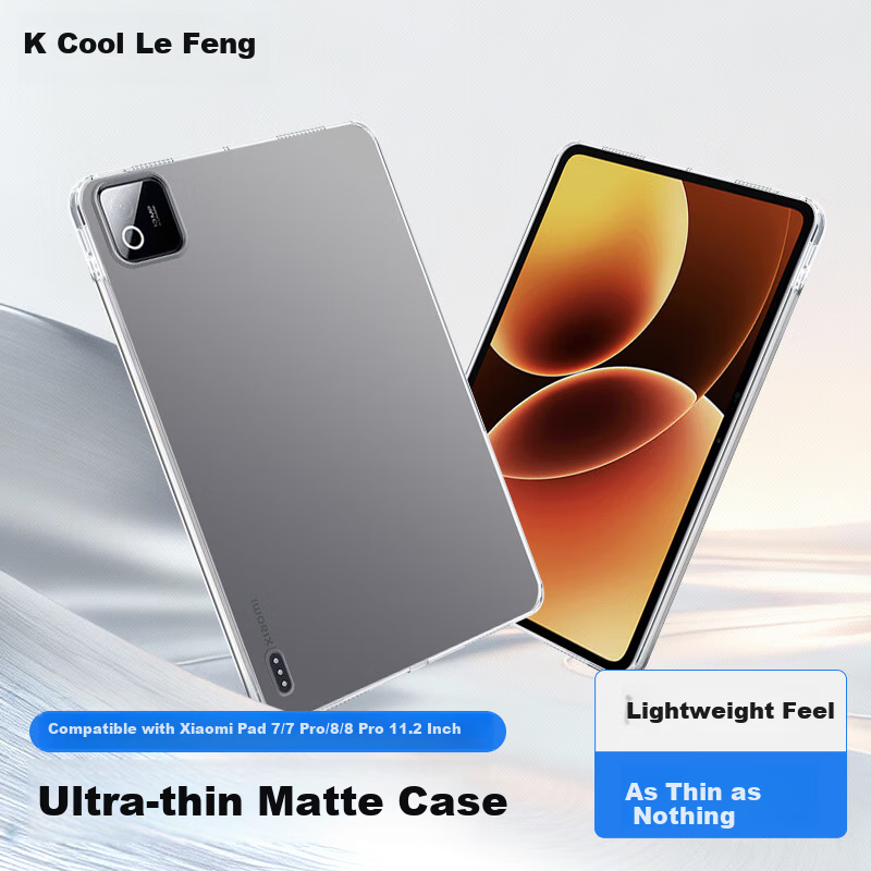 Coollefun Xiaomi Pad 8/8 Pro 11.2-inch 2025 TPU Soft Protective Case Anti-Drop Anti-Bend Cover for Xiaomi Pad 7/7 Pro Tablet