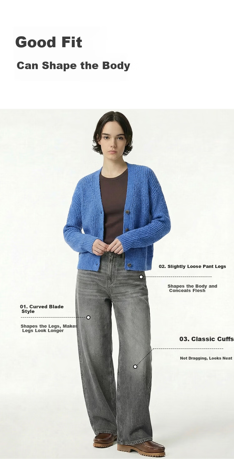 JD Jingzao Tencel Curved Blade Women's Jeans Straight Casual Pants 2026 New Spring Autumn Light Blue 27 10