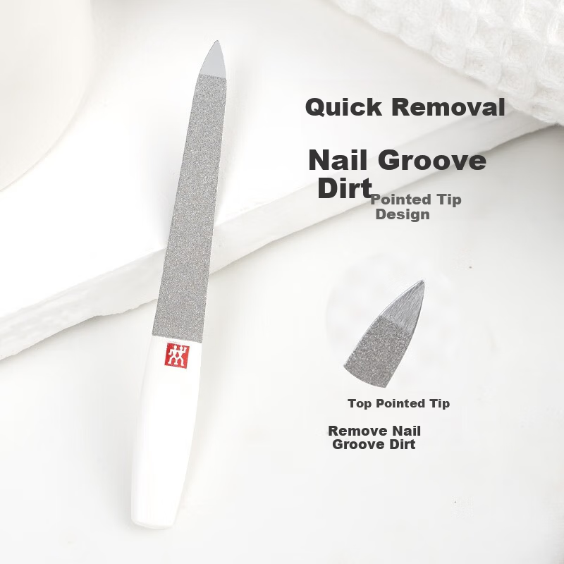 ZWILLING Sapphire Nail File Double-Sided Stainless Steel Manicure Tool 90mm Germany 5