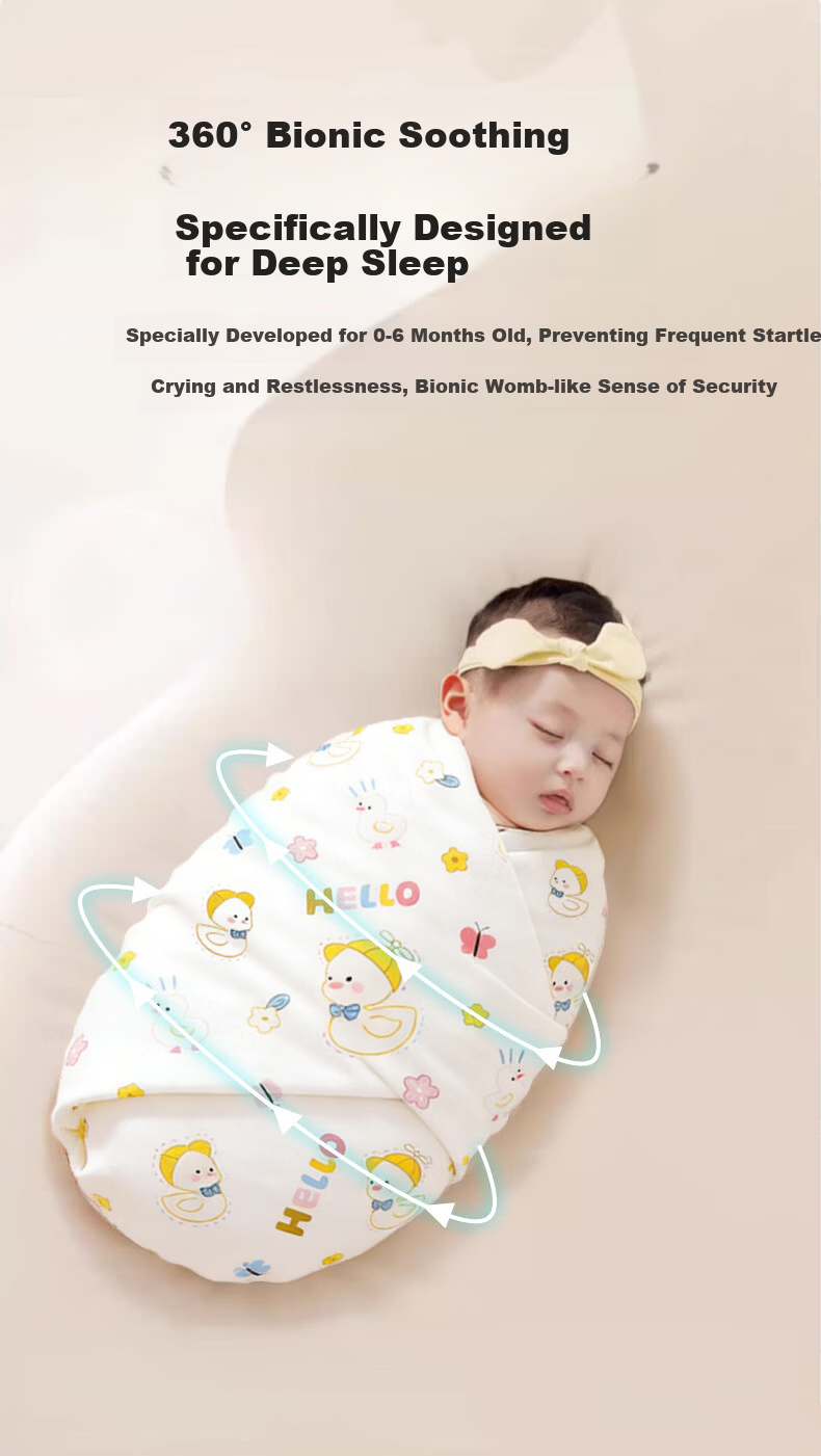 Ipoosi Baby Cotton Swaddle Blanket Wrap Sleep Sack Anti Startle Newborn Essentials 2-Pack 4