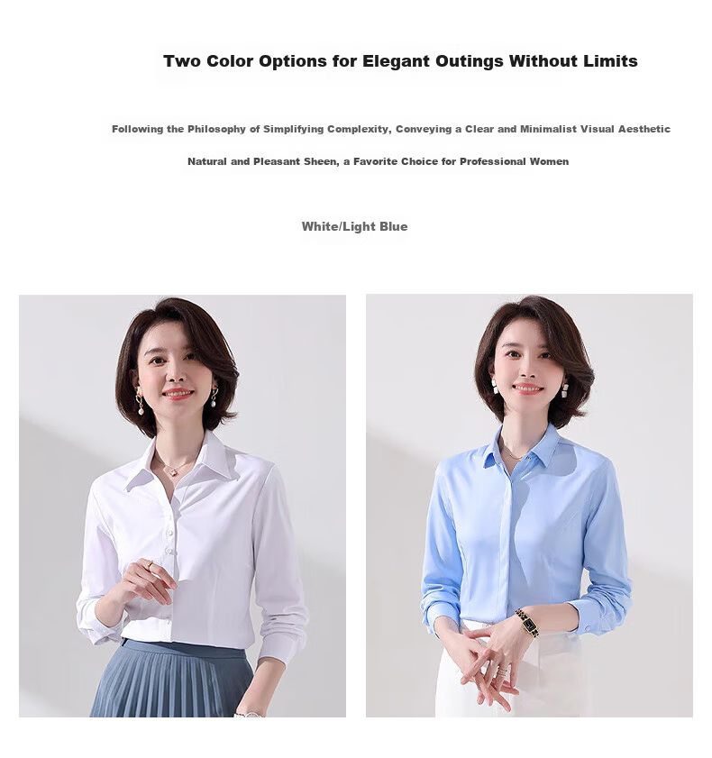 Romon Slim Fit Simple Summer Women's Shirt Casual Breathable Solid Color Short Sleeve White M 21