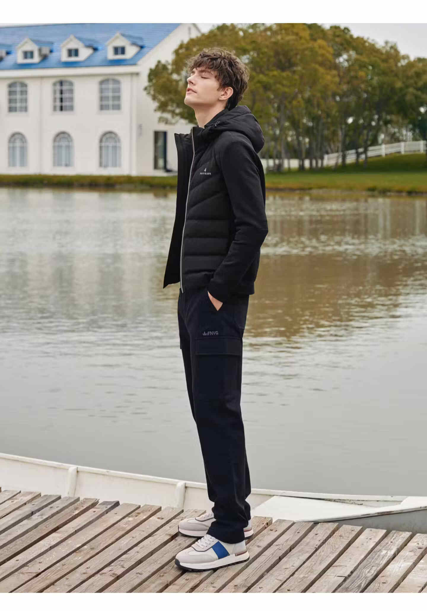 Navikail Italian Small Sailboat 25th Anniversary New Men's Hooded Down Jacket Thin Sports Coat 1341605505 9