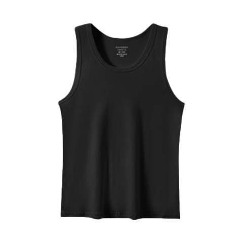 Nanjiren Cotton Tank Top for Men, Spring And Summer Sports Sweat-Absorbing Running Hurdles Breathable Casual Undershirt, 2-Pack