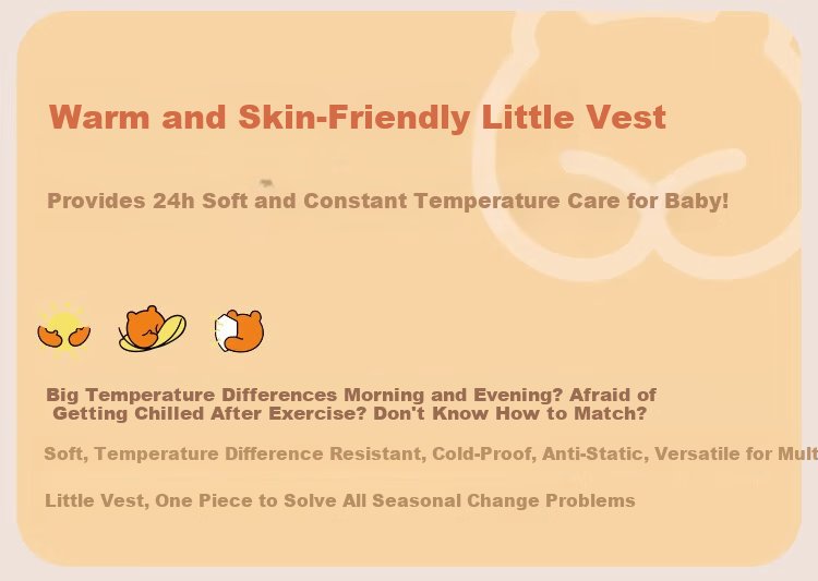 Ciciibear Boys' Fleece Vest Spring and Autumn Children's Warm Baby Waistcoat 2