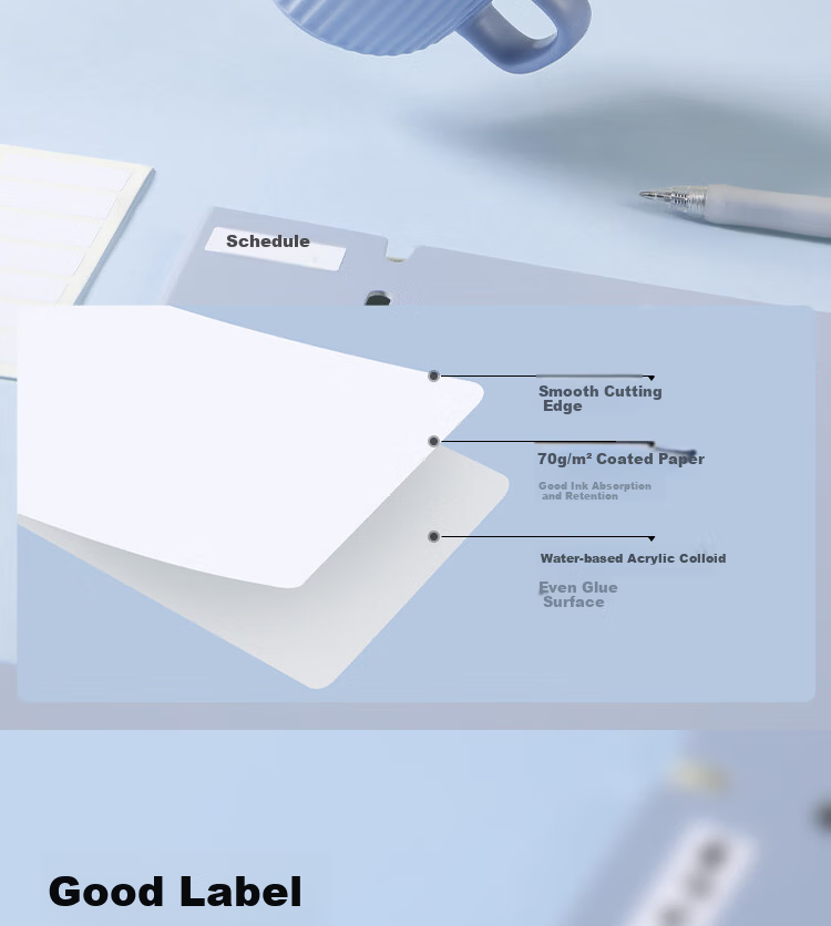 JD Jingdong Jingzao 840pcs 13mm×38mm White Self-Adhesive Label Stickers JD4018 8