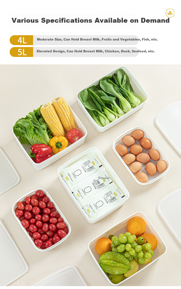 Daisy Leaf Breast Milk Storage Box Refrigerator Freezer Milk Storage Container Fresh-Keeping Freezing Milk Storage Box 3