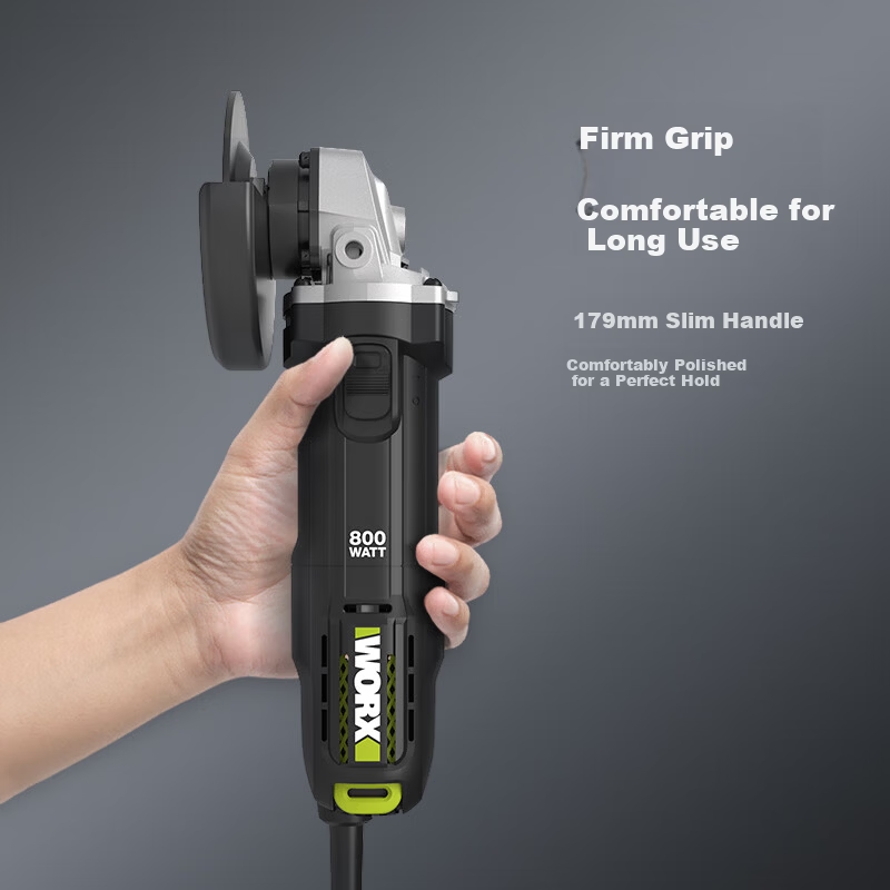 WORX 800W Angle Grinder WE709 Cutting Grinding Polishing Handheld Sander 4