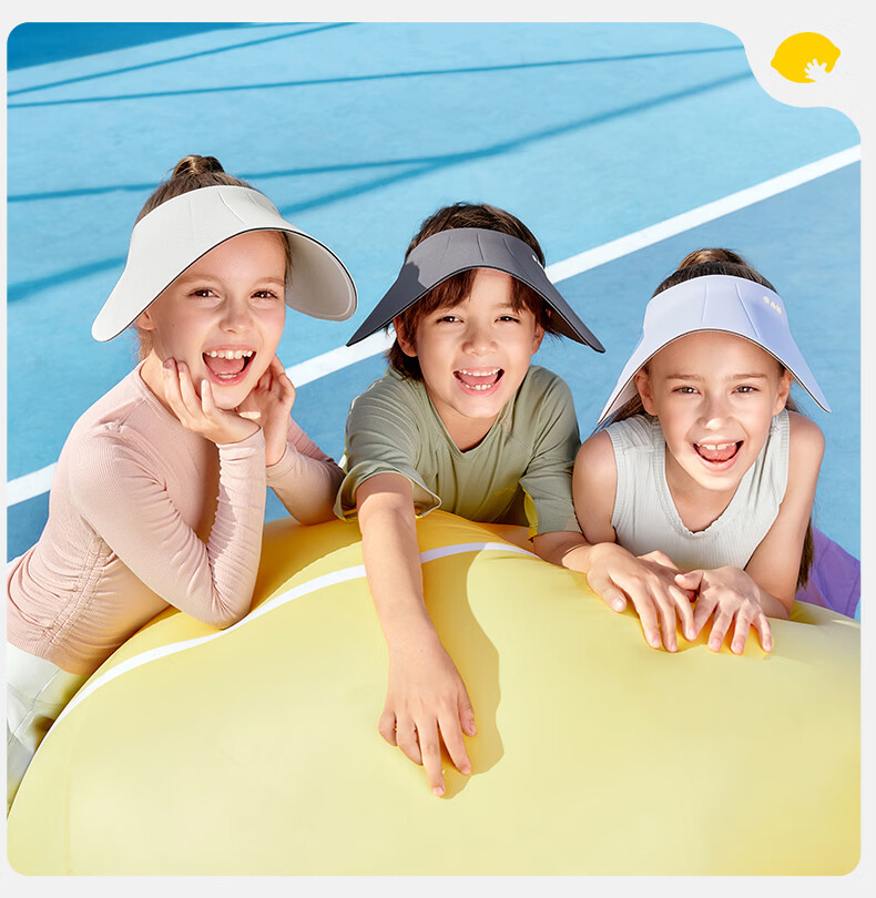 Lemon Baby Kids Sun Protection Hat Unisex Summer UV Protection Open-Top Sun Hat with Wide Brim 29