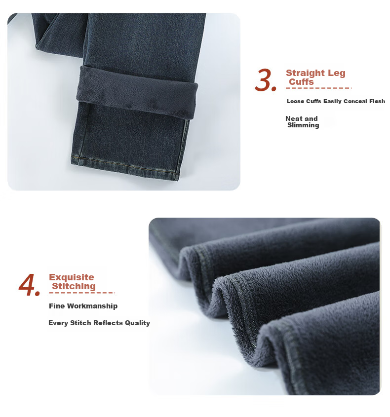 Langsha Women's Straight Leg Jeans 2026 Spring Autumn Loose High Waist Slim Wide Leg Trousers 20