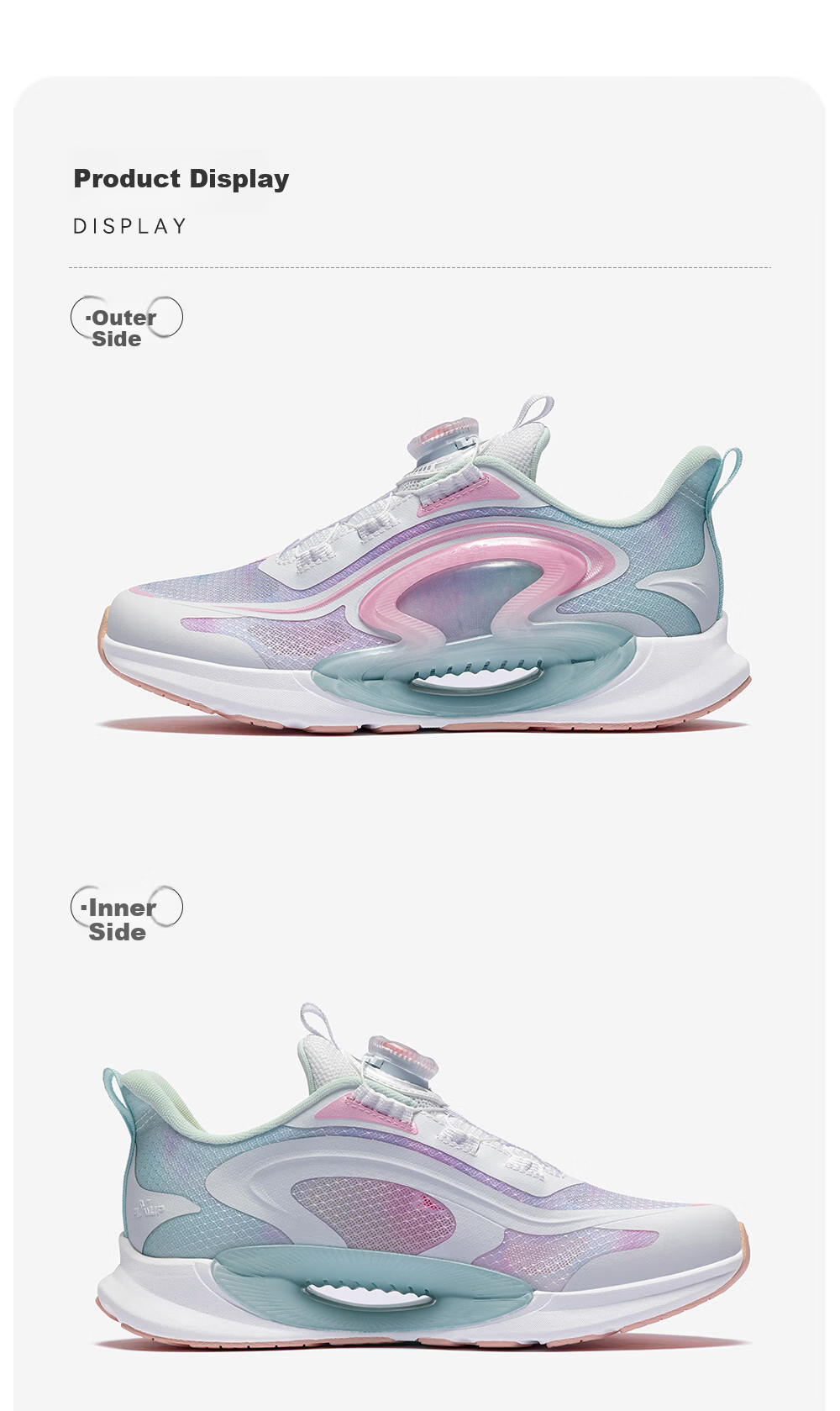 Anta Kids Running Shoes Zhuyue 2026 Summer Breathable Boys and Girls Professional Shock Absorption Running Shoes A12625588 22