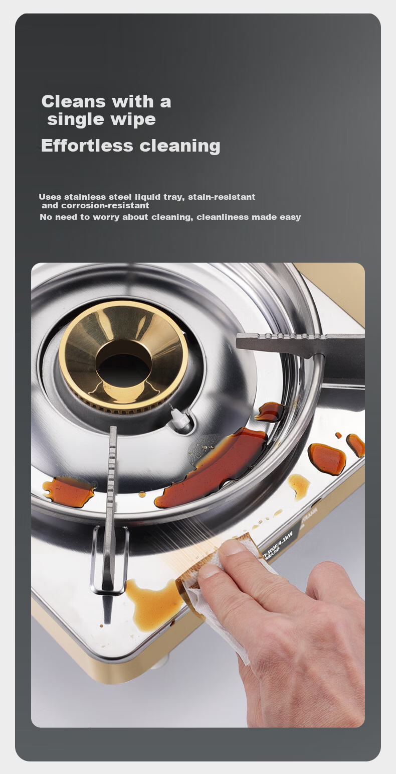 Jinyu Portable Cassette Stove Windproof Explosion-Proof Gas Cooker Outdoor Camping Magnetic Stove High-Power 4.1KW Gas Burner 11