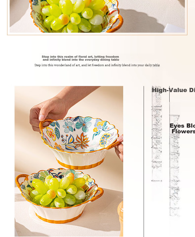 Pearson Chinese Style Ceramic Dinnerware Set 36-Piece Home Tableware Bowl and Plate Gift Box Set for Housewarming 16