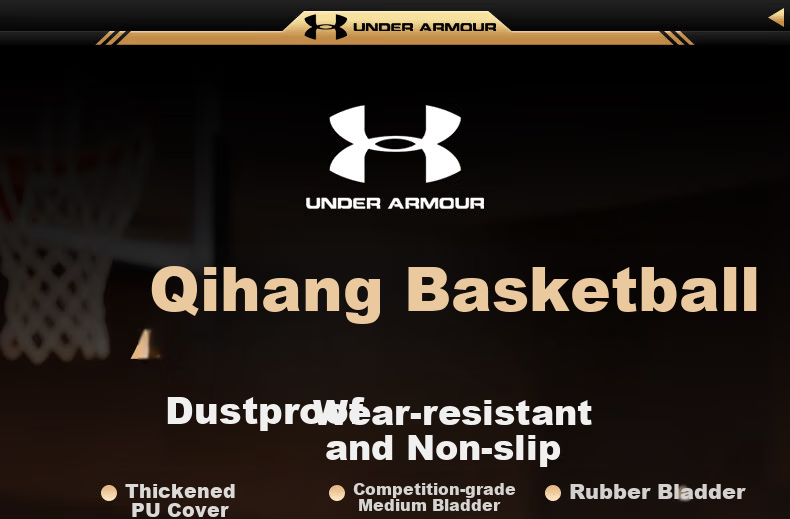 Under Armour Basketball Size 5 Kids 6-12 Years Indoor Outdoor Professional Training Game Ball Kindergarten Elementary School Gift 3-6 Years 1