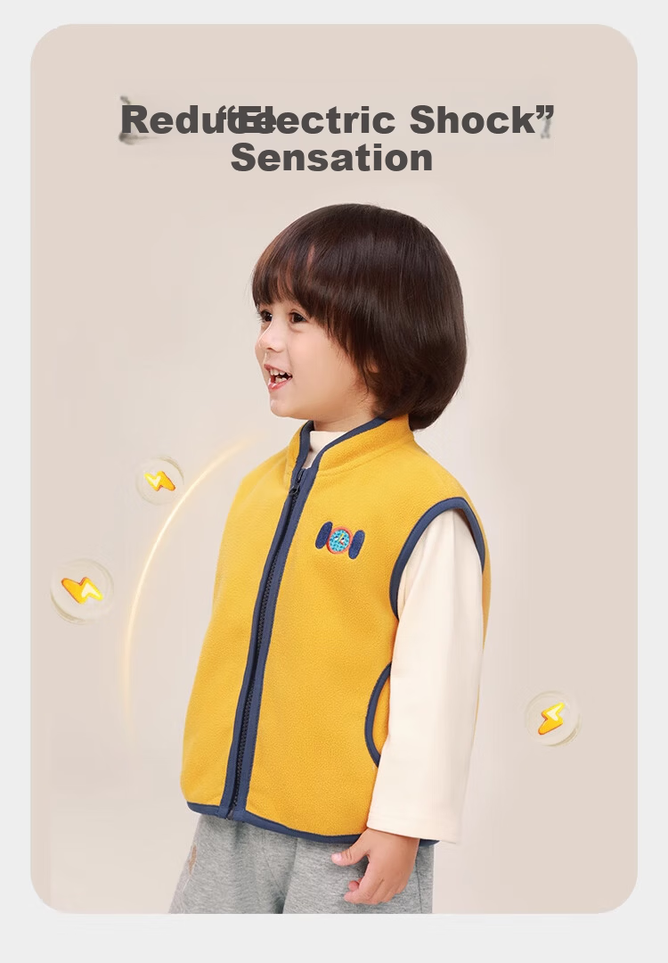 Ciciibear Boys' Fleece Vest Spring and Autumn Children's Warm Baby Waistcoat 7