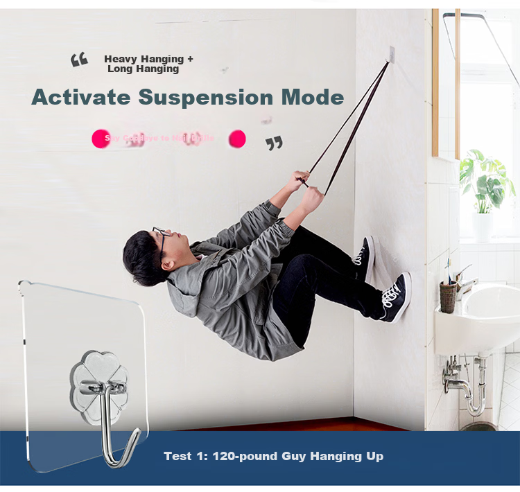 FK Invisible Hooks Wall Mounting Kit No Drilling Required Heavy Duty Load-Bearing Hooks for Pictures, Frames, Wedding Photos, 40-Piece Set 2