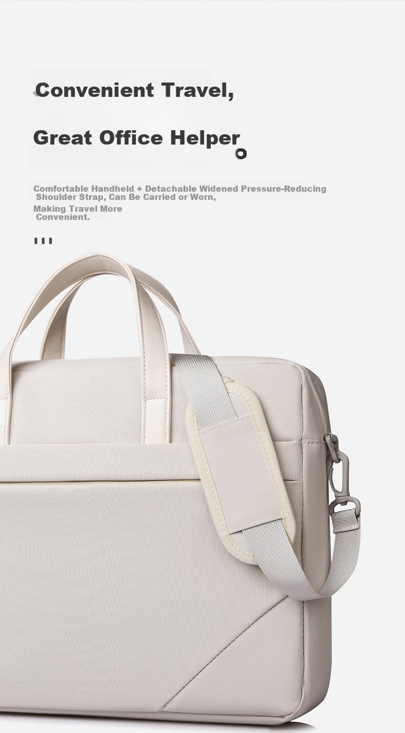 Milooky Laptop Bag Handheld and Shoulder 15-16 Inch High-Style for Women Suitable for Apple Huawei Business Bag 7