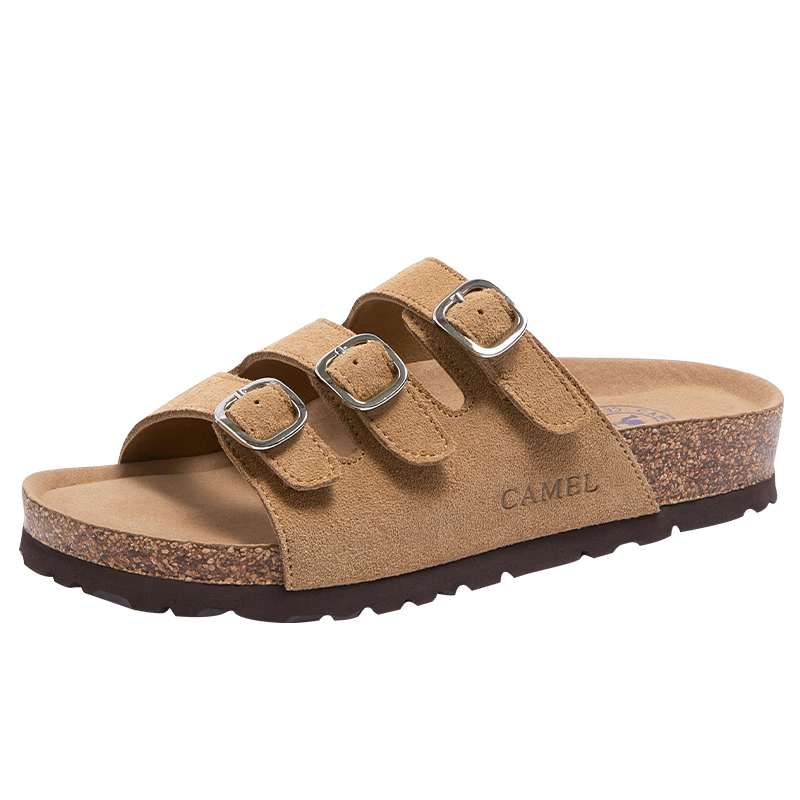 CAMEL Birkenstock Style Women's Casual Thick Sole Platform Sandals L26M700065 Brown Size 38