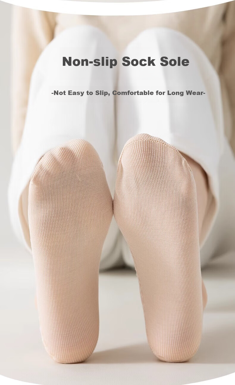 Cotton Full Summer Thin Ruffled Short Stockings Women Cotton Bottom Sweat-Absorbing Loose Socks Velvet Anti-Snag Maternity Socks 20 Pairs 4