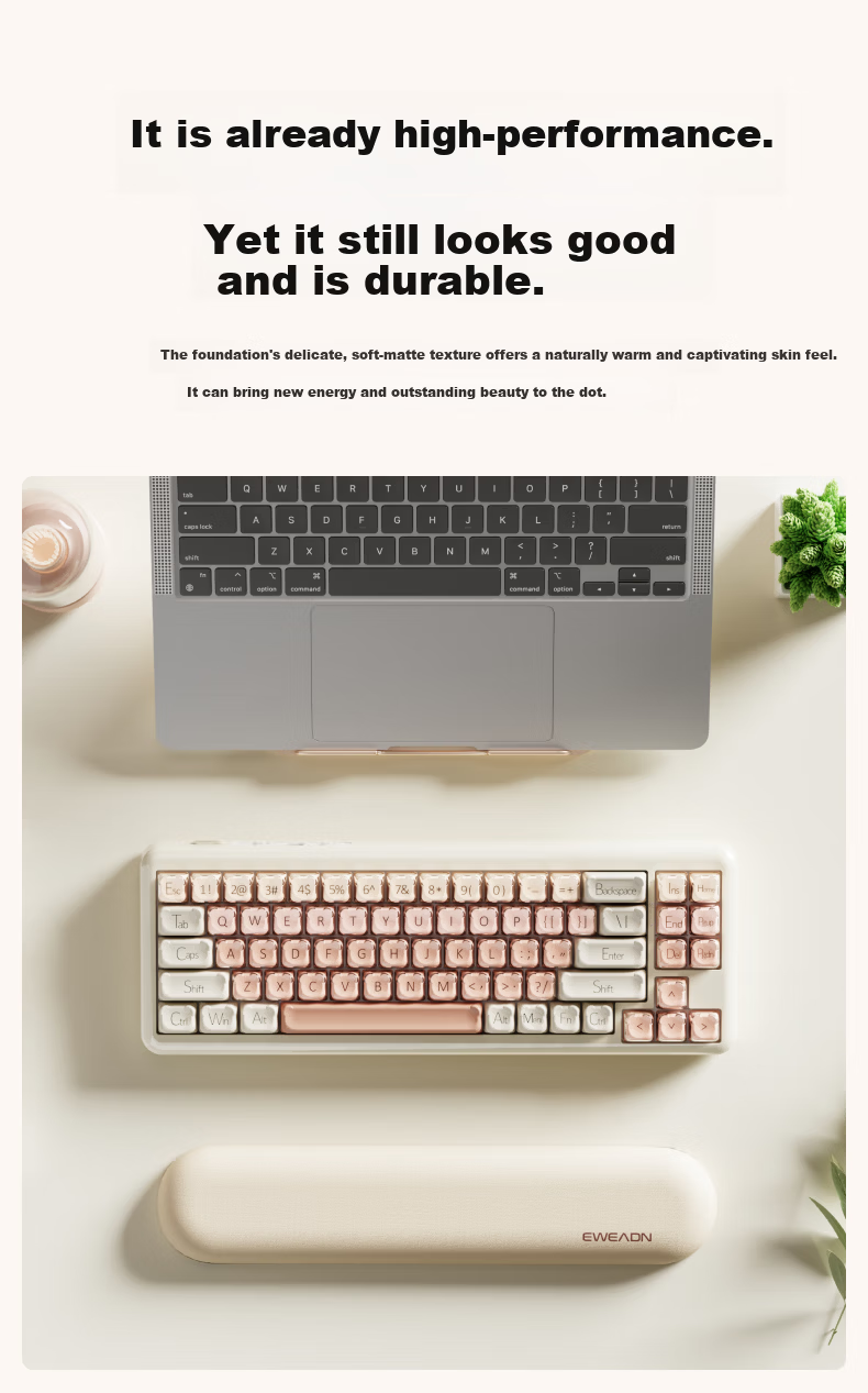 EWEADN M71 Black Tube Lip Gloss Wireless Mechanical Keyboard Wired Bluetooth Tri-mode MUSE Goddess Custom Mahjong Soundproof 71-Key Office Gaming Esports PC Tablet 1