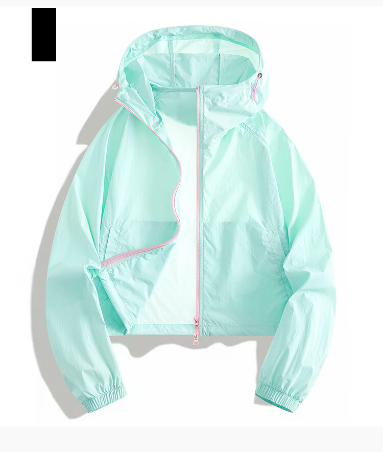 TUCANO Women's Summer Sun Protection Jacket Ice Cool Fashion Moisture-Wicking Quick-Dry Breathable Outdoor Sports Top Light Blue L 14