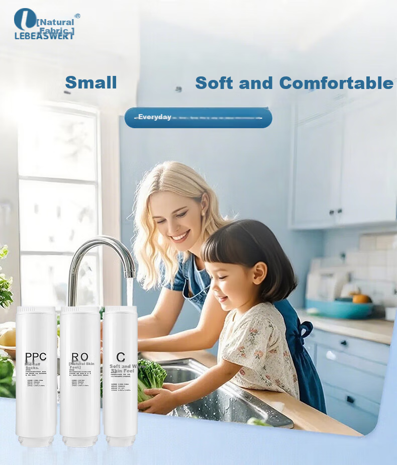 Lebeaswert Compatible Casarte Water Purifier Filter Cartridge Yunzun Series CRO500/600/800-Q3PBU1, CRO600/800-Q5HBU1/Q3HBU1 PPC Composite Filter Cartridge 3