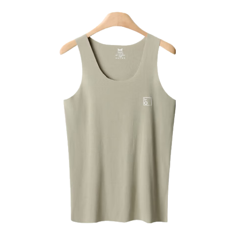 MiiOW Ice Silk Men's Tank Top, Seamless, Lightweight for Summer, Quick-Drying, Athletic Vest, Sweat-Wicking, Breathable Undershirt