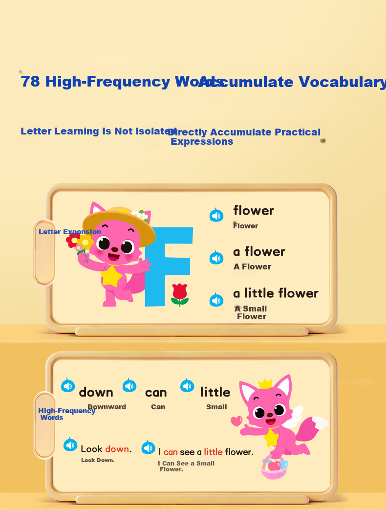 Haiyue Starry Sky Shark Baby 0-Basis English Enlightenment Sound Book Touch Early Education Audio Children's Educational Toy New Year Gift 15