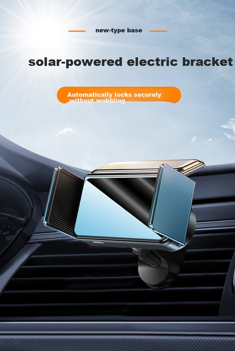 KOOLIFE Mercedes-Benz Car Mount GLC/C-Class Air Vent Navigation Base + Solar Powered Electric Phone Holder 2019-2021 Models 2