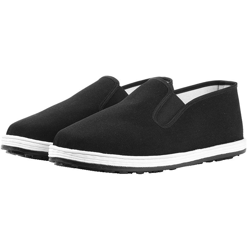 3514 Traditional Old Beijing Cloth Shoes Handmade Multi-layer Sole Slip-on Work Safety Shoes Comfortable Men's Shoes Xiangyun Sole Size 41