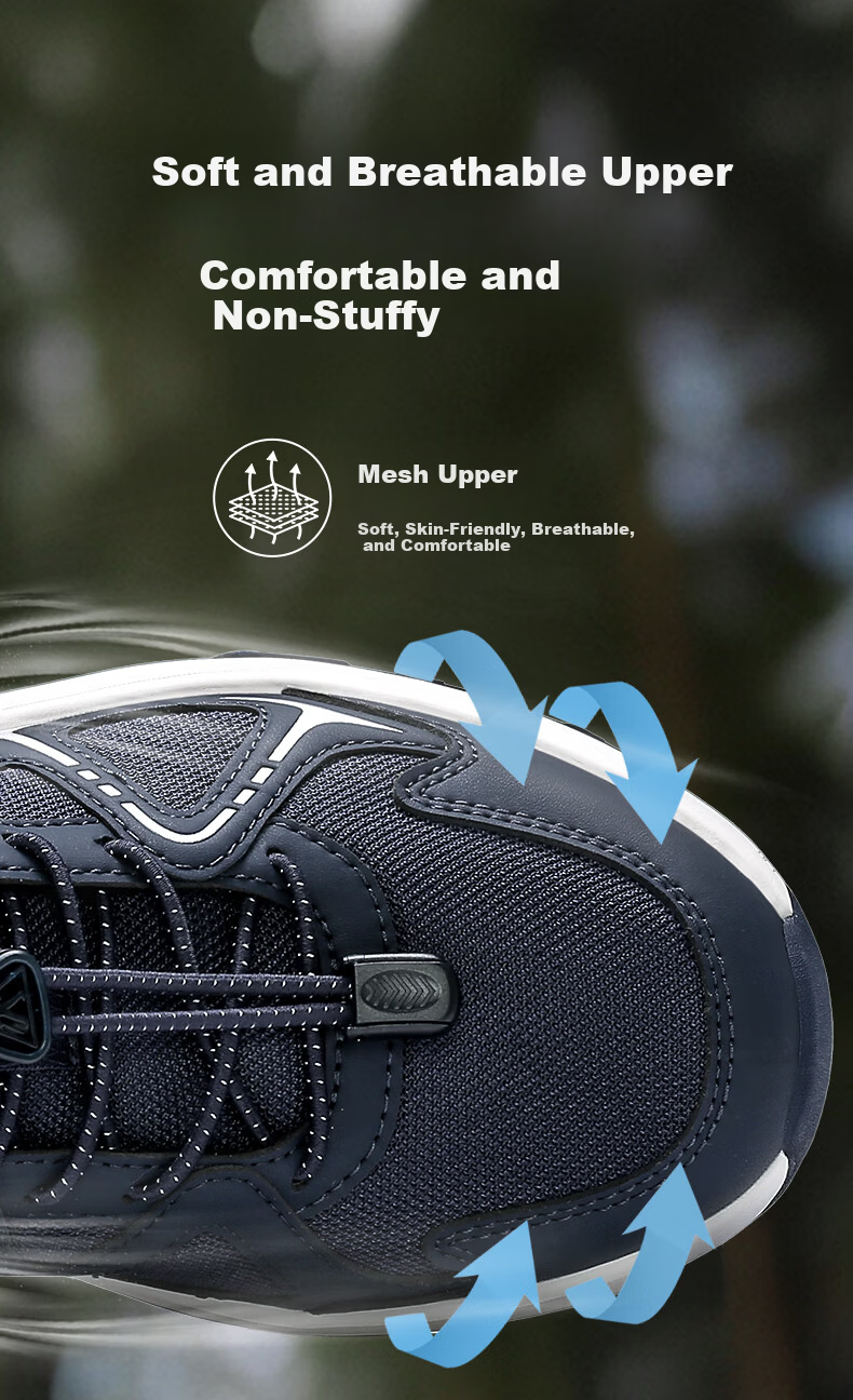 Zulijian Elderly Spring Summer Breathable Walking Sports Shoes Casual Outdoor Non-slip Shoes 26156004J Black/Silver Men 40 11