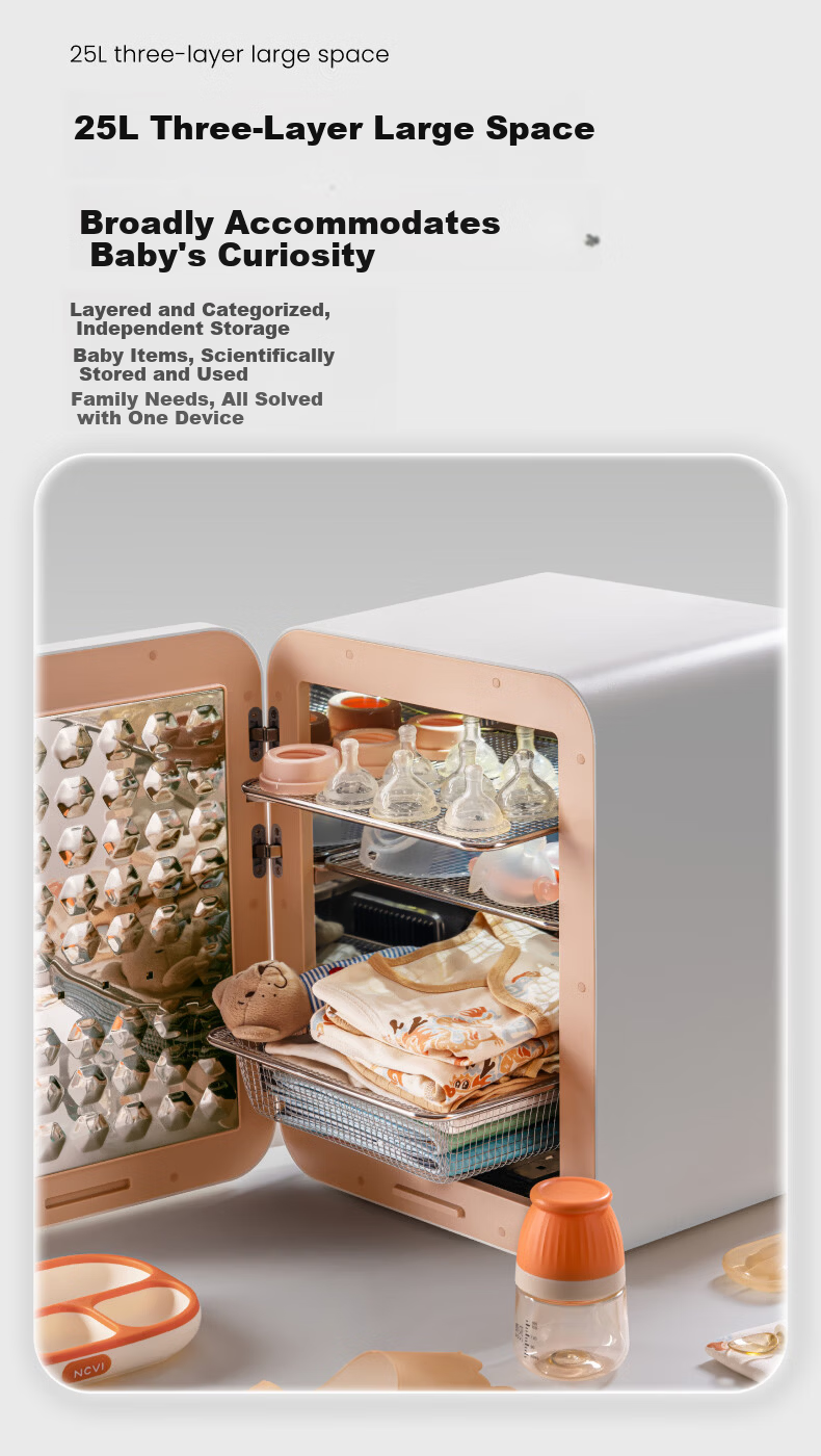 Xinbei Baby Bottle Sterilizer and Dryer UV 32 LED 25L-8032 11
