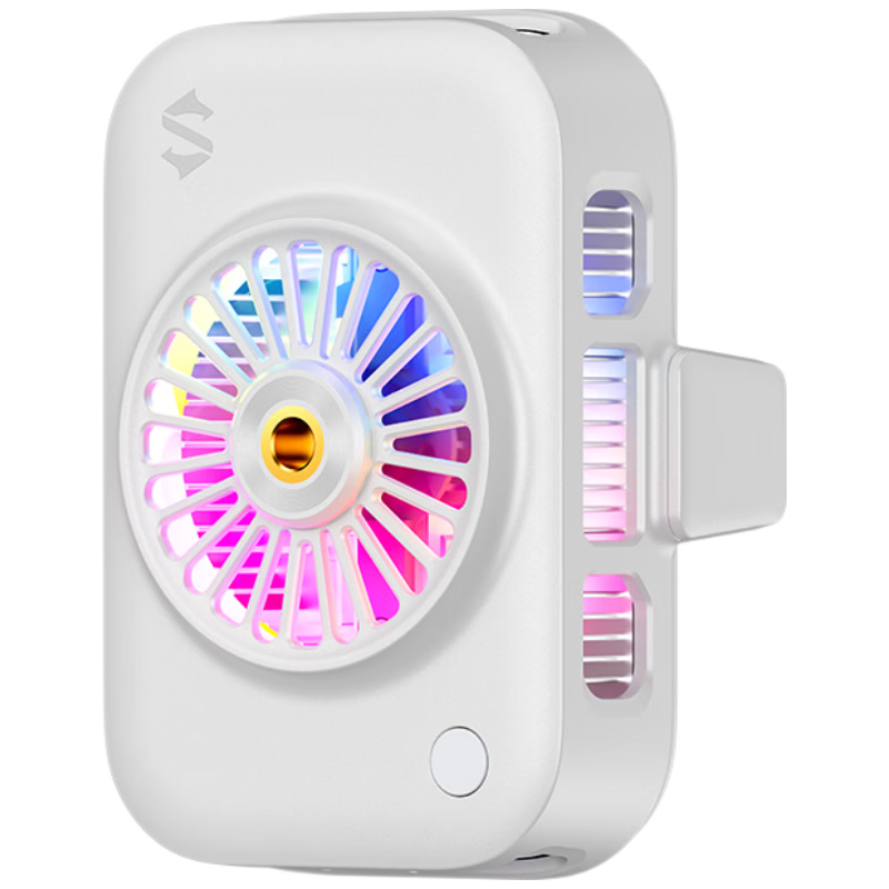 Black Shark White Live Streaming Dedicated Mobile Phone Cooler Game Semiconductor Cooling Device Compatible with Apple iPhone 17 Pro Max Tablet Huawei Xiaomi Red Magic OnePlus
