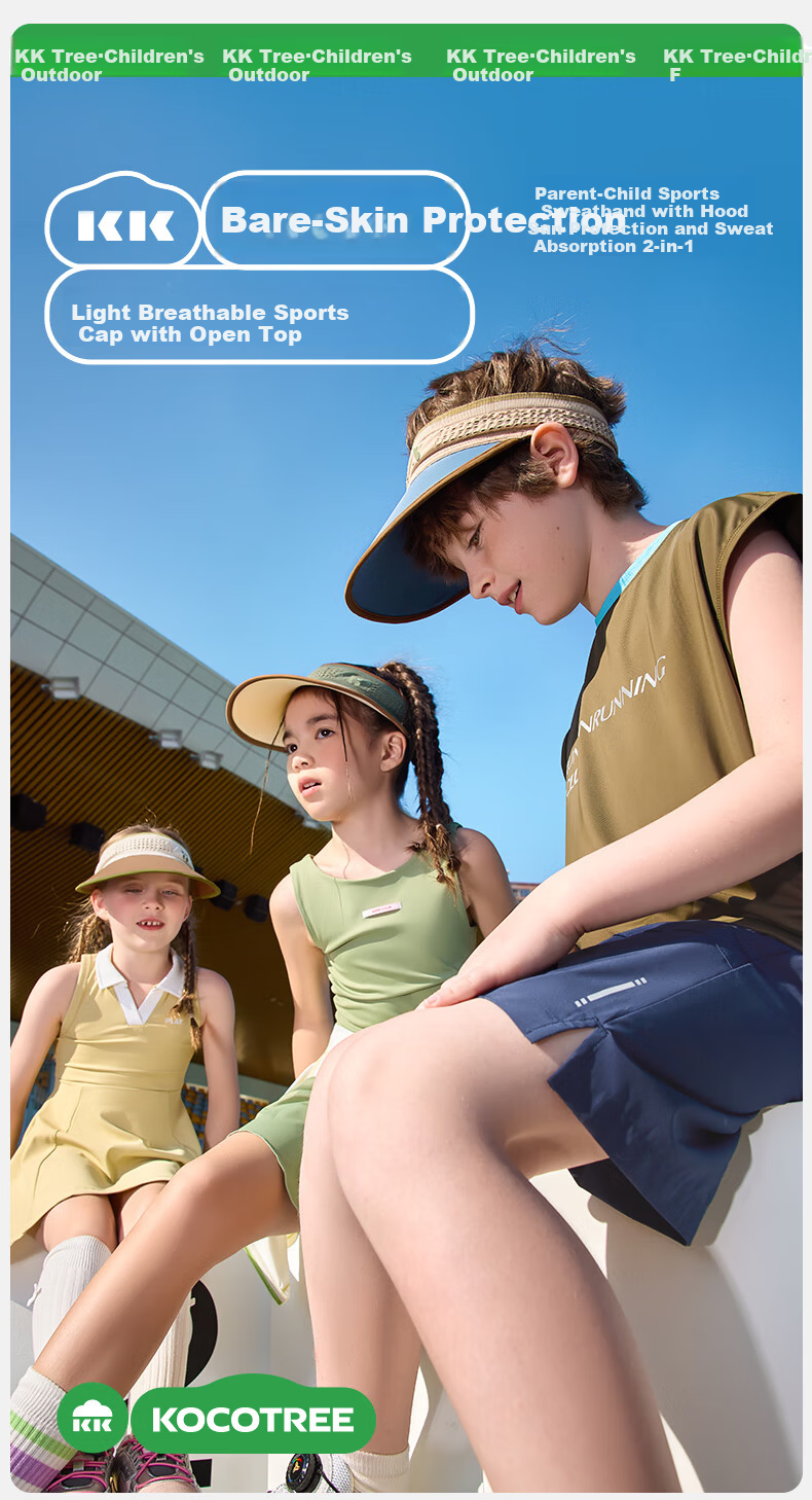 Kocotreekk Kids UV Protection Lightweight Sun Hat Walnut Brown M 4